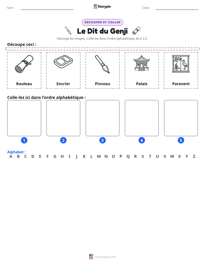Découper & Coller l'Alphabet