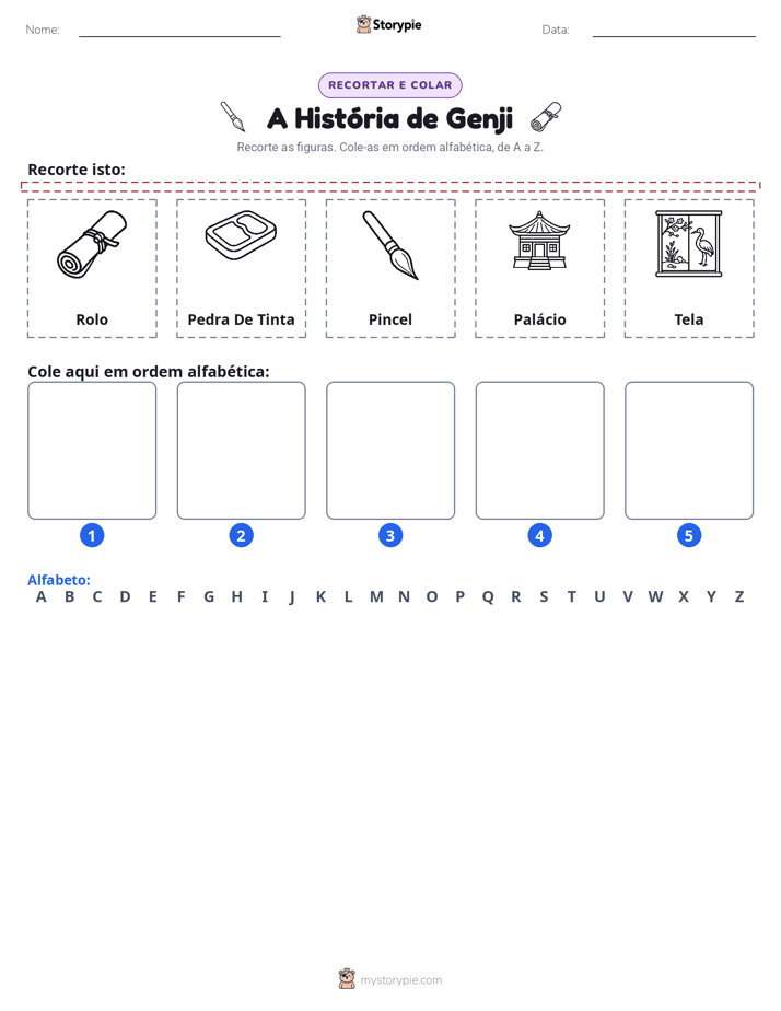 Recortar & Colar Alfabeto