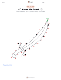 Akbar the Great printable worksheet preview
