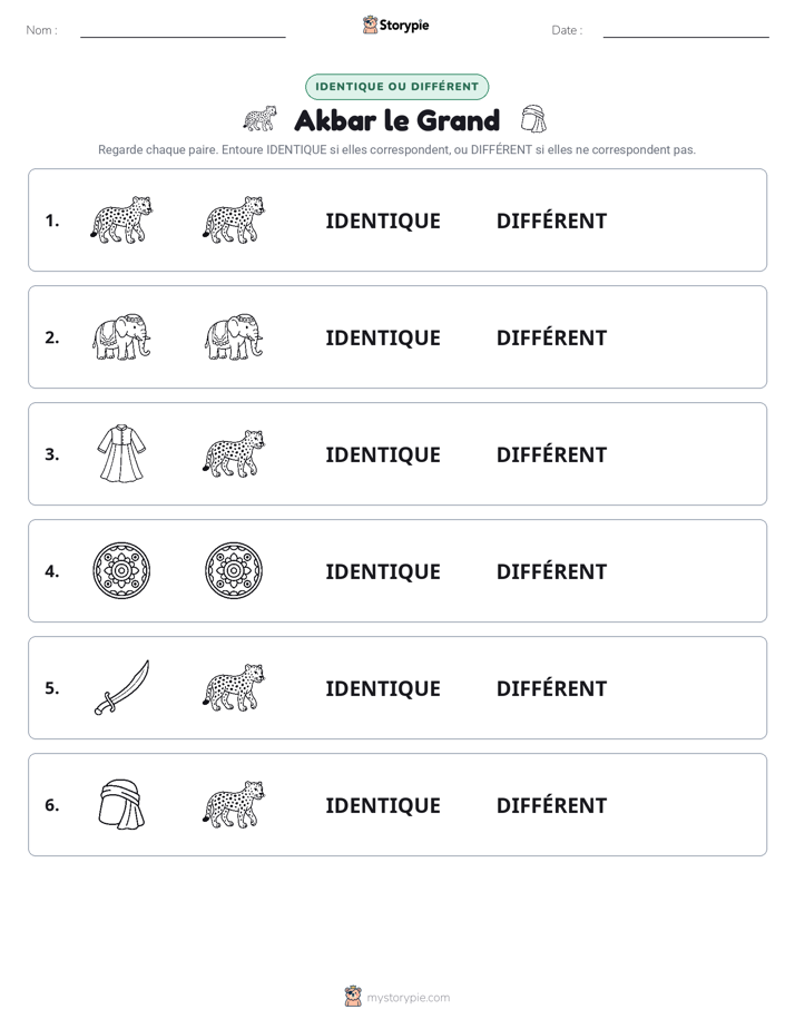 Identique ou Différent