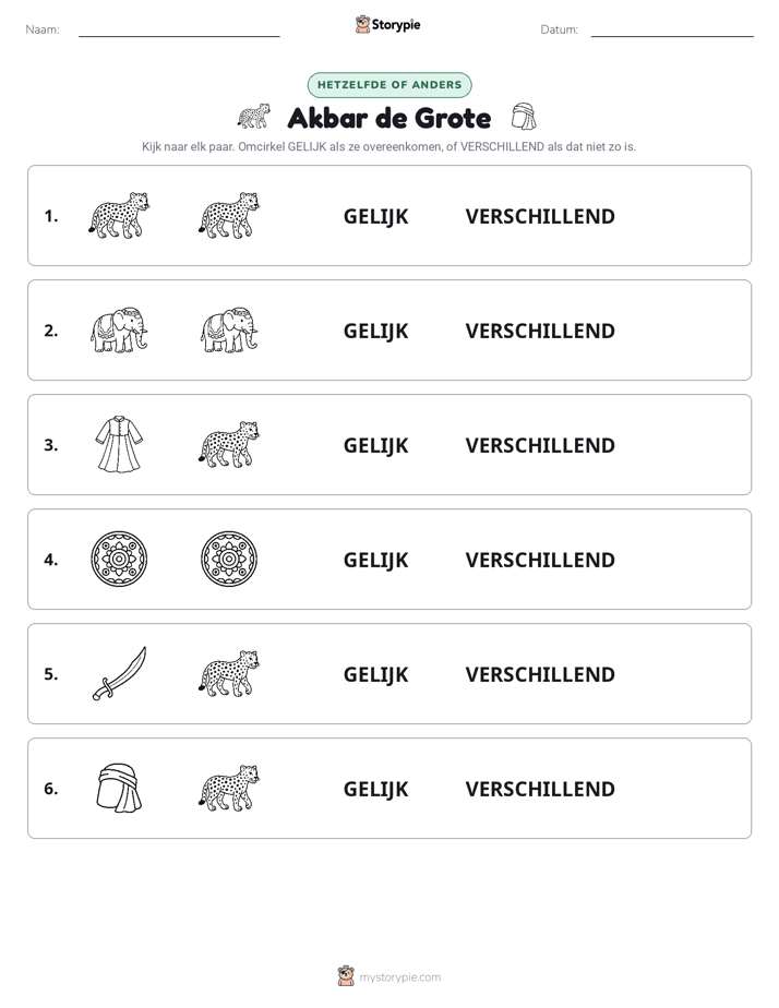Zelfde of Verschillend