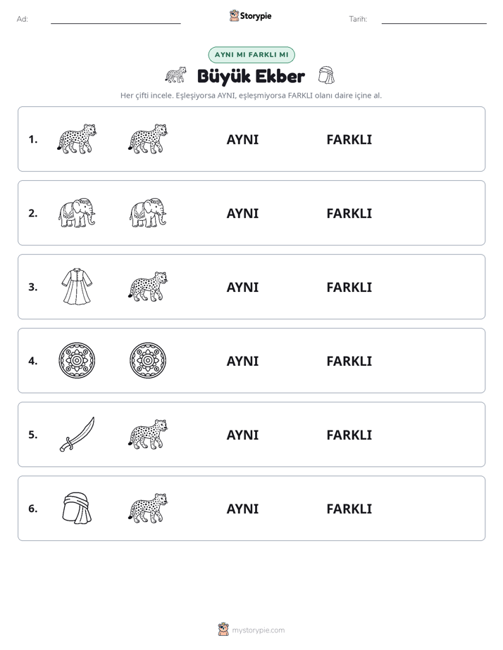 Aynı mı Farklı mı