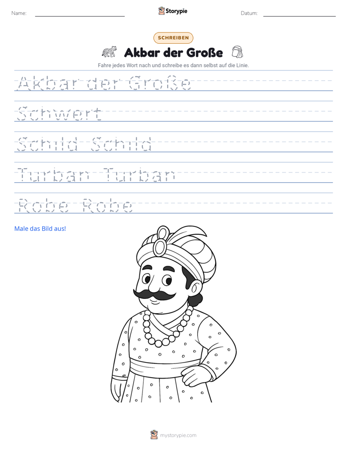 Schreibübung