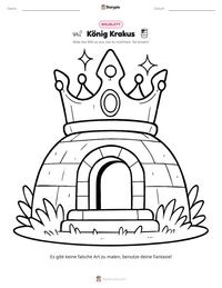 König Krakus druckbare Arbeitsblatt Vorschau