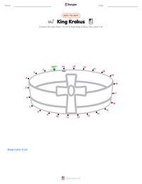 King Krakus printable worksheet preview