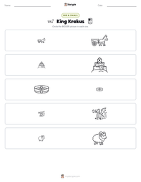 King Krakus printable worksheet preview