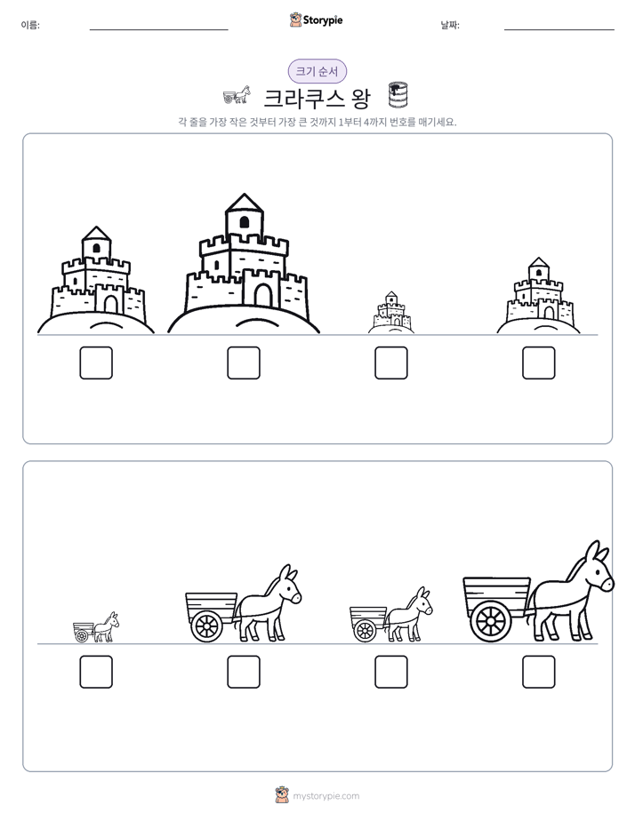 크기 순서