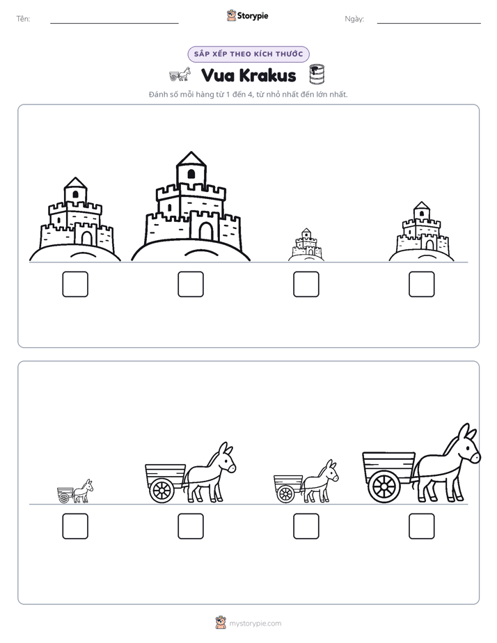 Thứ Tự Kích Thước