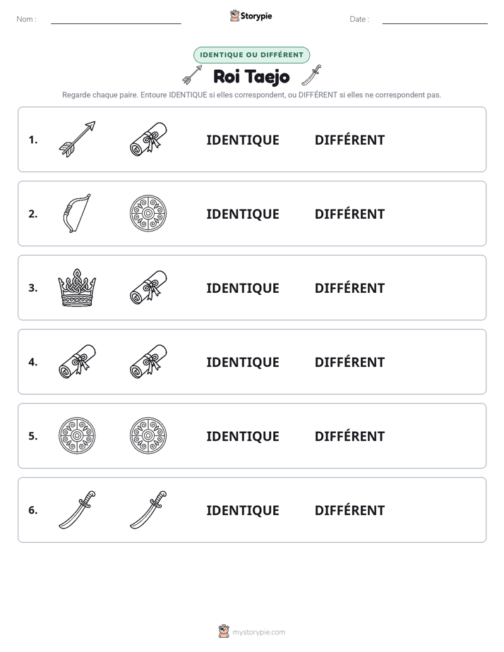 Identique ou Différent