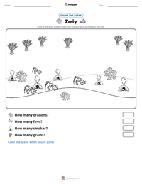 Zmiy printable worksheet preview