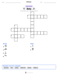 Zmiy printable worksheet preview