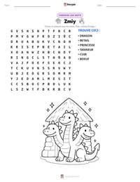 Aperçu de la feuille de travail imprimable Zmiy