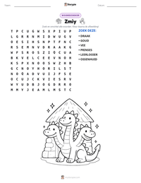 Zmiy afdrukbare werkblad voorbeeld