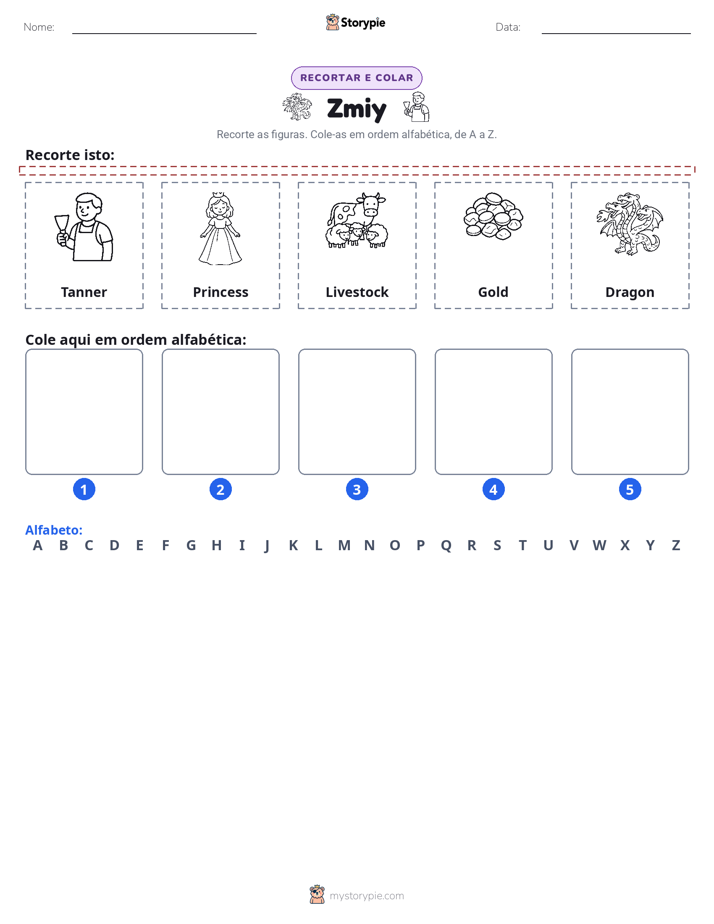 Recortar & Colar Alfabeto