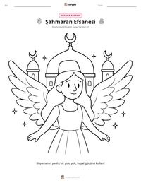 Şahmaran Efsanesi yazdırılabilir çalışma sayfası önizlemesi