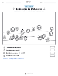 Aperçu de la feuille de travail imprimable La Légende de Shahmaran