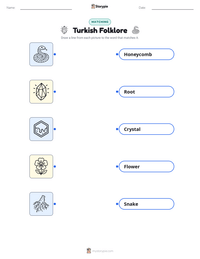 Turkish Folklore printable worksheet preview