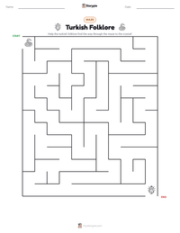 Turkish Folklore printable worksheet preview