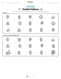 Turkish Folklore printable worksheet preview