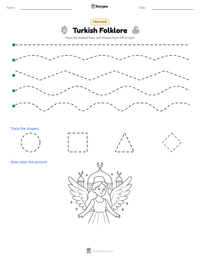 Turkish Folklore printable worksheet preview