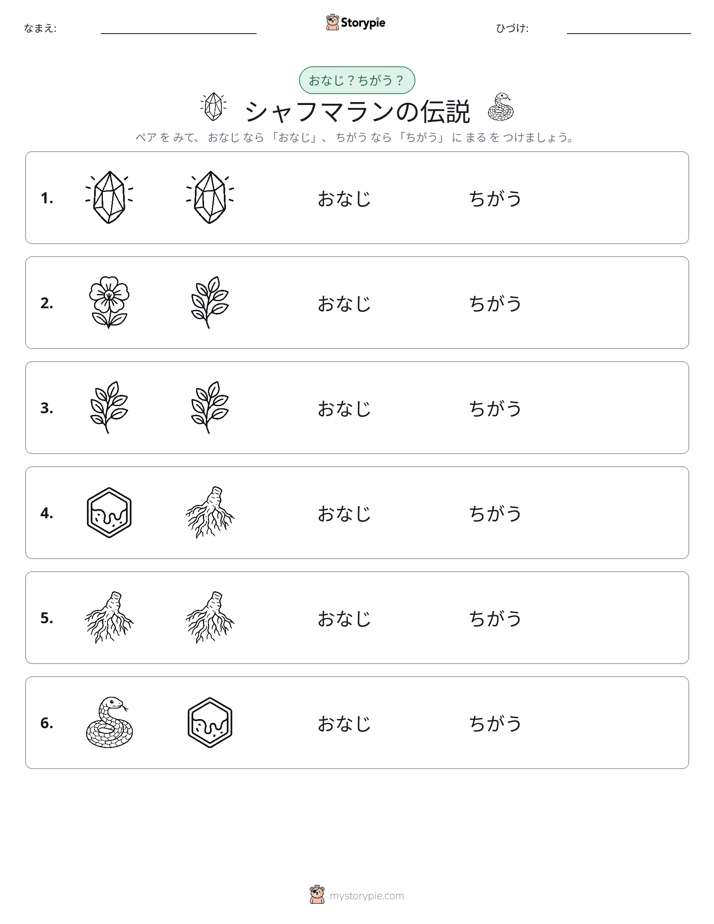 同じか違うか