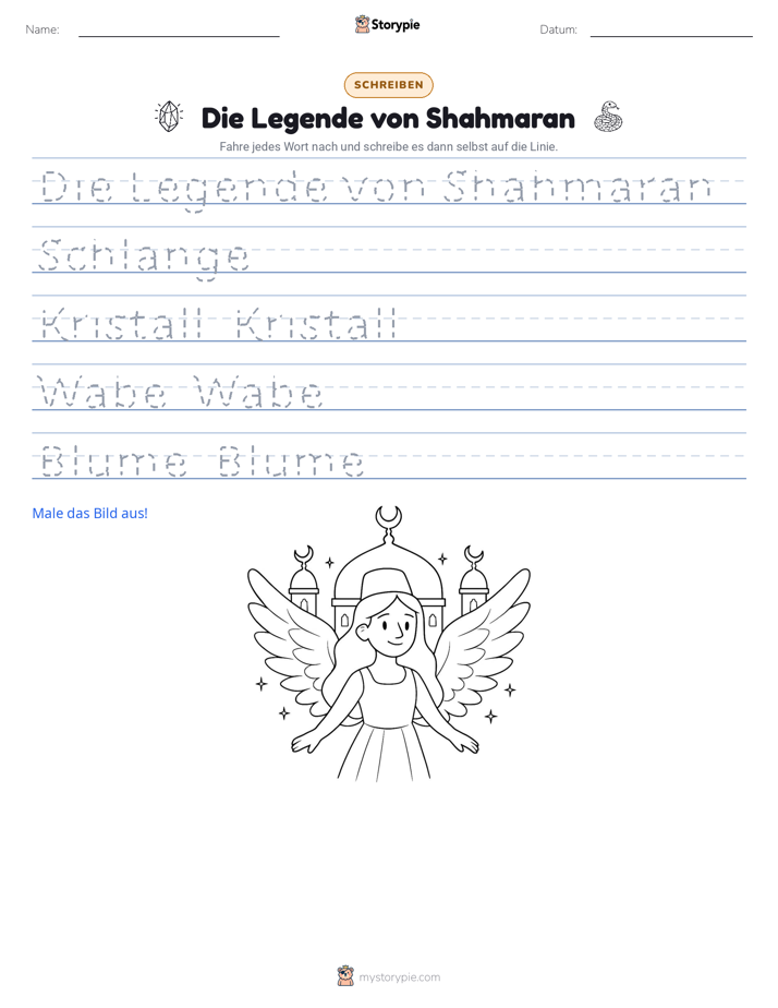 Schreibübung