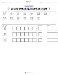 Legend of the Eagle and the Serpent printable worksheet preview