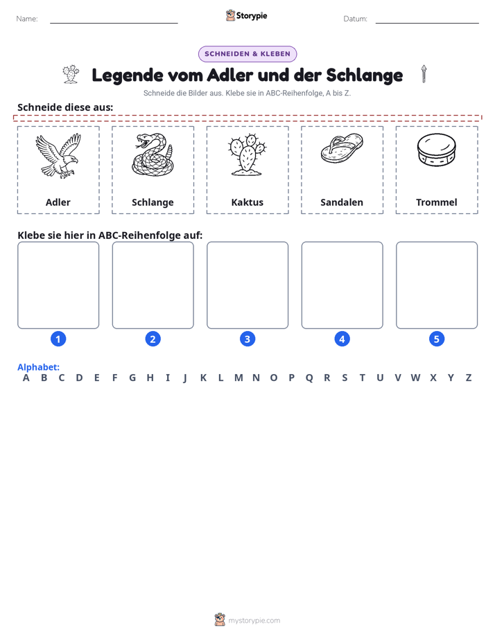 Schneiden & Einfügen Alphabet
