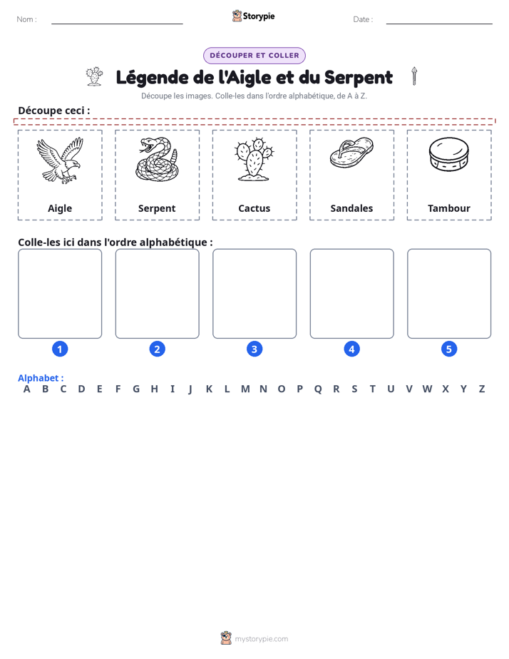 Découper & Coller l'Alphabet
