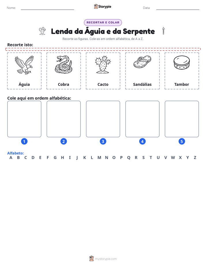 Recortar & Colar Alfabeto