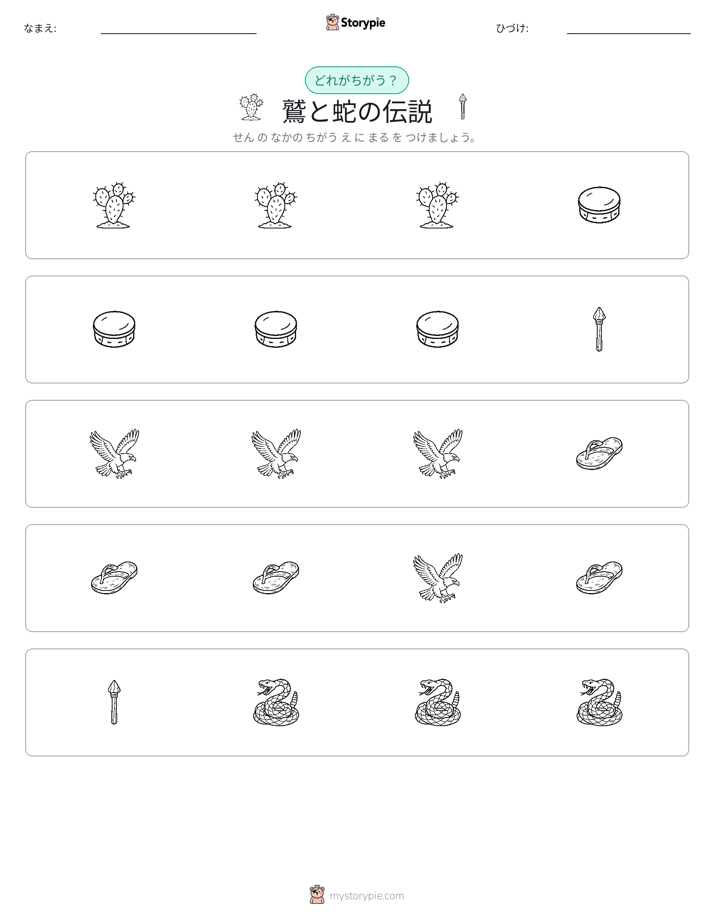 異なるものを見つけよう