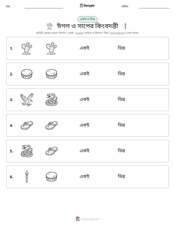 একই বা ভিন্ন
