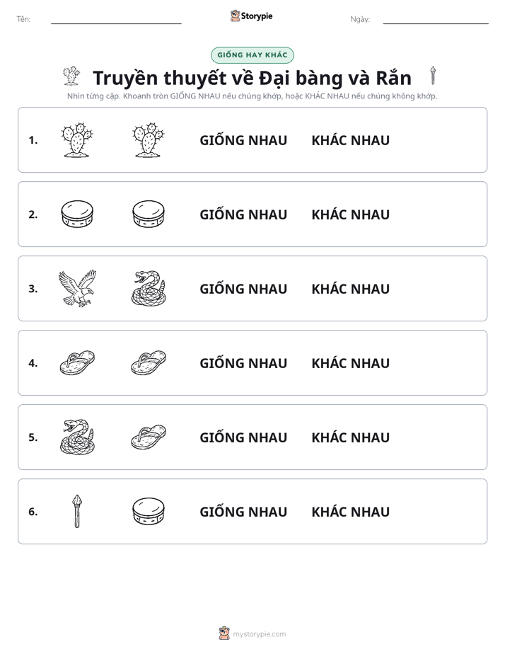 Giống Hay Khác
