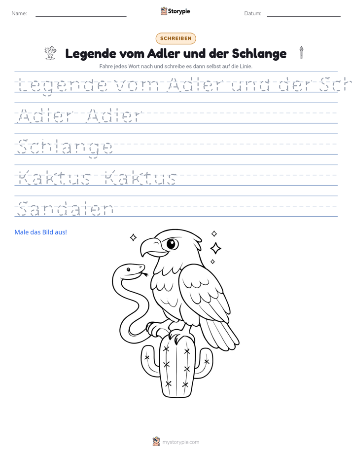 Schreibübung