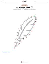 George Sand printable worksheet preview