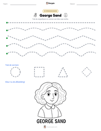 George Sand afdrukbare werkblad voorbeeld