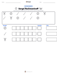 Sergei Rachmaninoff printable worksheet preview