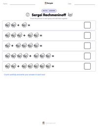 Sergei Rachmaninoff printable worksheet preview