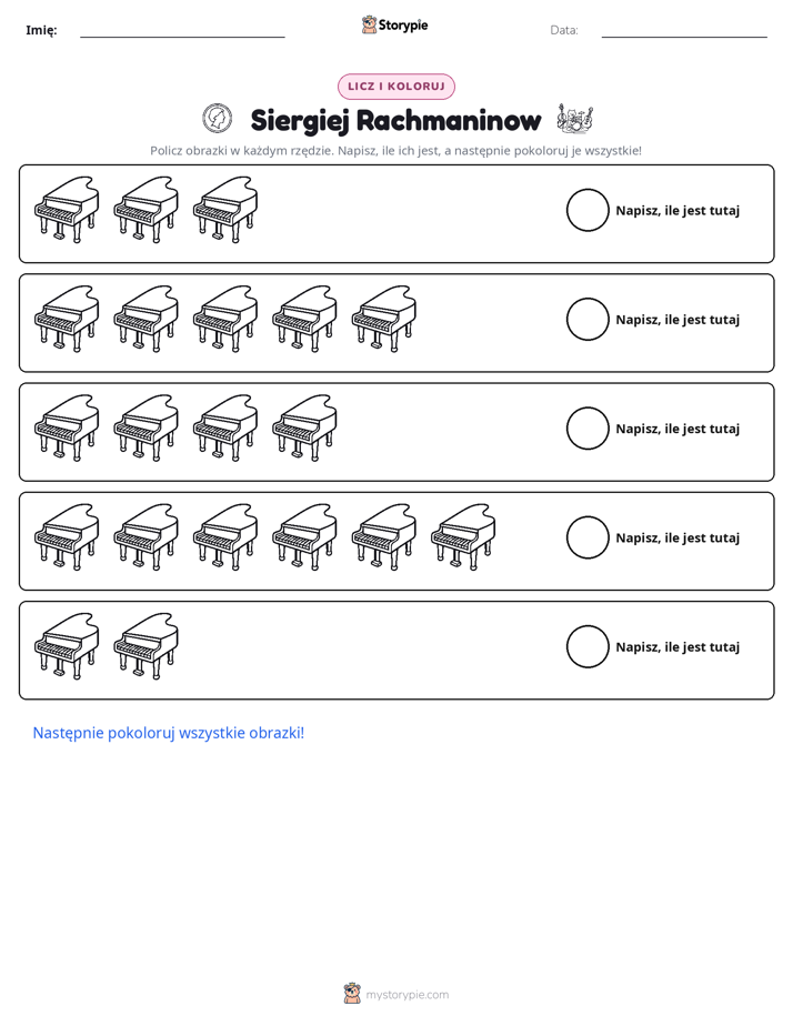 Liczenie i Kolorowanie