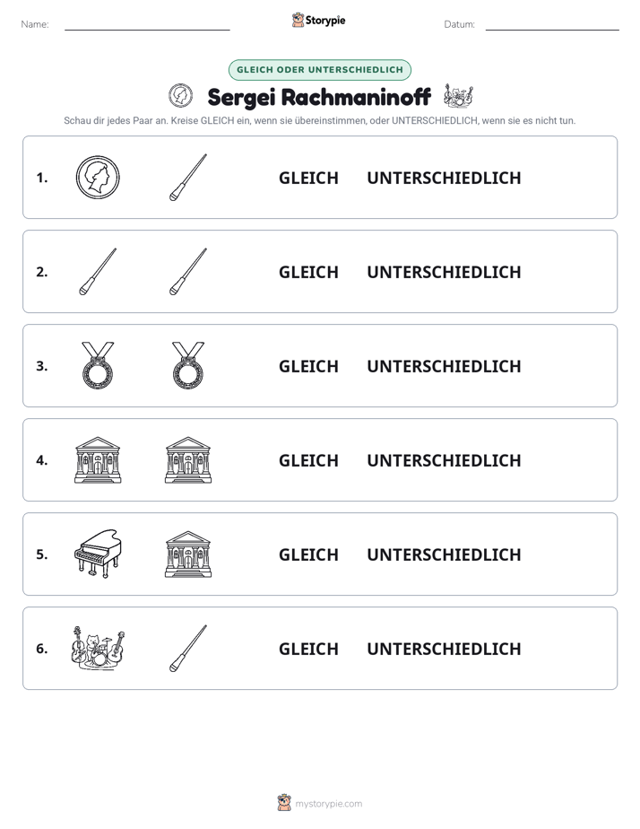 Gleich oder Anders