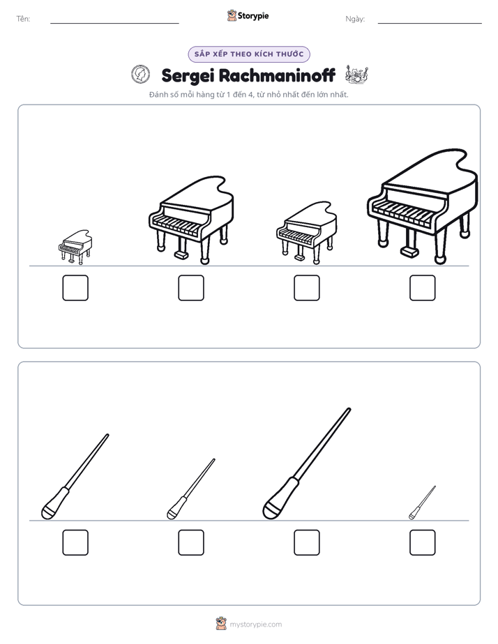 Thứ Tự Kích Thước