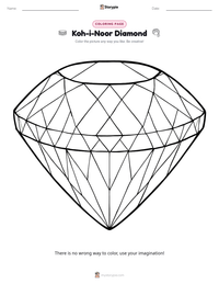 Koh-i-Noor Diamond printable worksheet preview