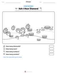 Koh-i-Noor Diamond printable worksheet preview