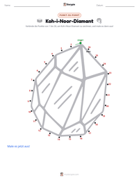 Koh-i-Noor-Diamant druckbare Arbeitsblatt Vorschau