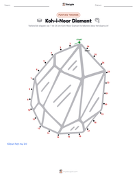 Koh-i-Noor Diamant afdrukbare werkblad voorbeeld
