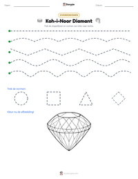 Koh-i-Noor Diamant afdrukbare werkblad voorbeeld