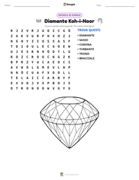 Anteprima della scheda stampabile di Diamante Koh-i-Noor
