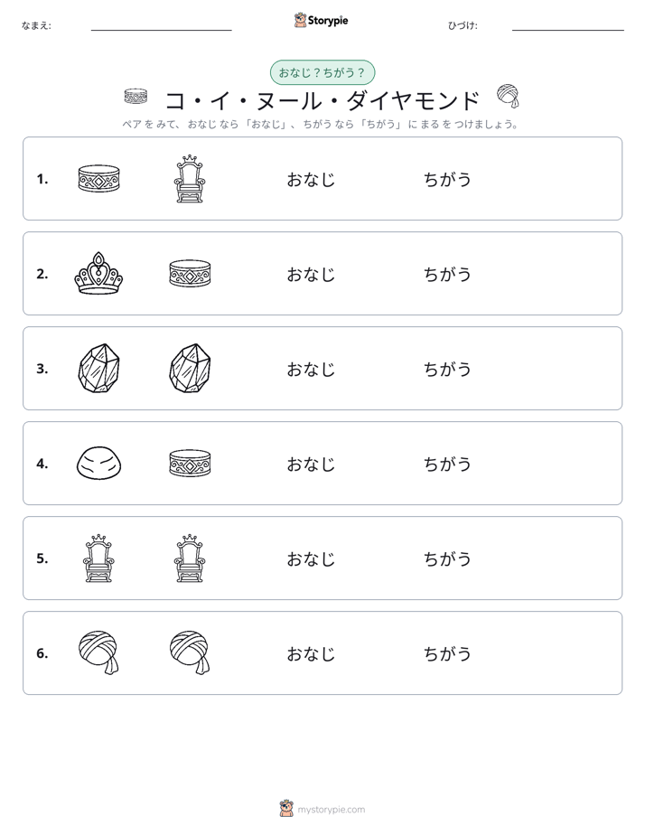 同じか違うか
