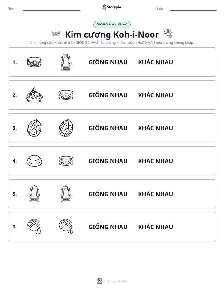 Giống Hay Khác