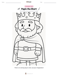 Pepin the Short printable worksheet preview